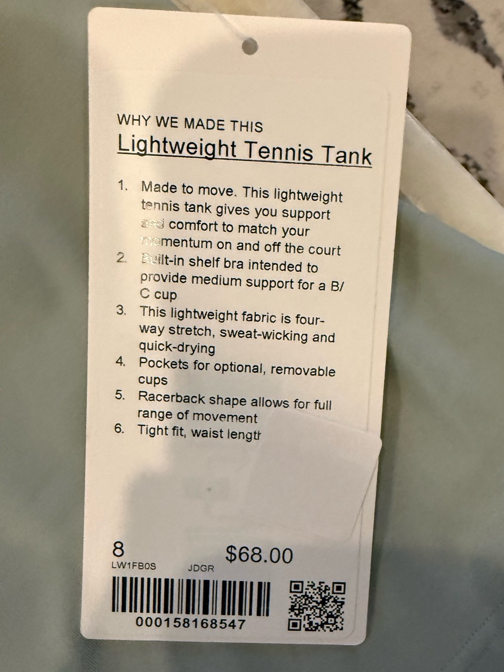 Lululemon Athletica NWT Lightweight Tennis Tank - Picture 3 of 6